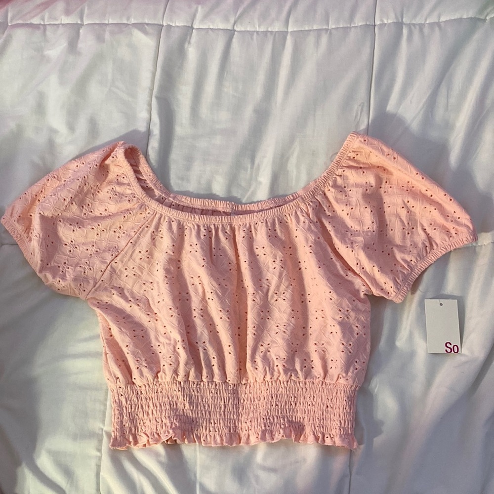 Sonoma Smocked Blouse Size Large